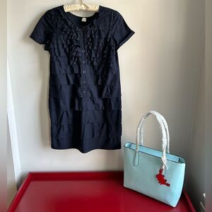 Vtg J.CREW Ruffled Tiered Dress